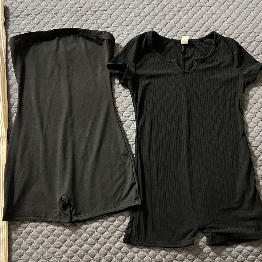 SHEIN Black and Gray Textured Fabric